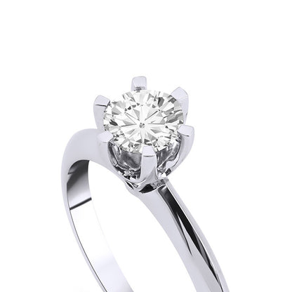0,70 ct. Baguette Diamond Ring w/14K Gold