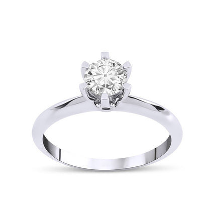 0,70 ct. Baguette Diamond Ring w/14K Gold