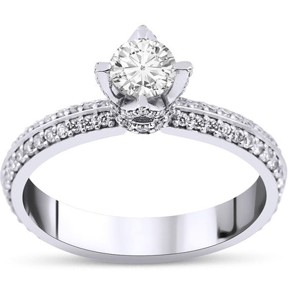 0,90 ct. Baguette Diamond Ring w/14K Gold