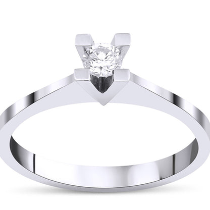 0,20 ct. Baguette Diamond Ring w/14K Gold