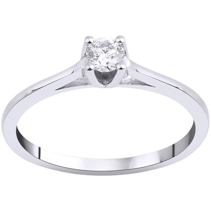 0,20 ct. Baguette Diamond Ring w/14K Gold