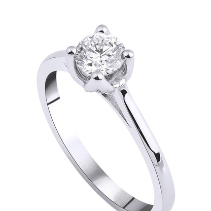 0,50 ct. Baguette Diamond Ring w/14K Gold