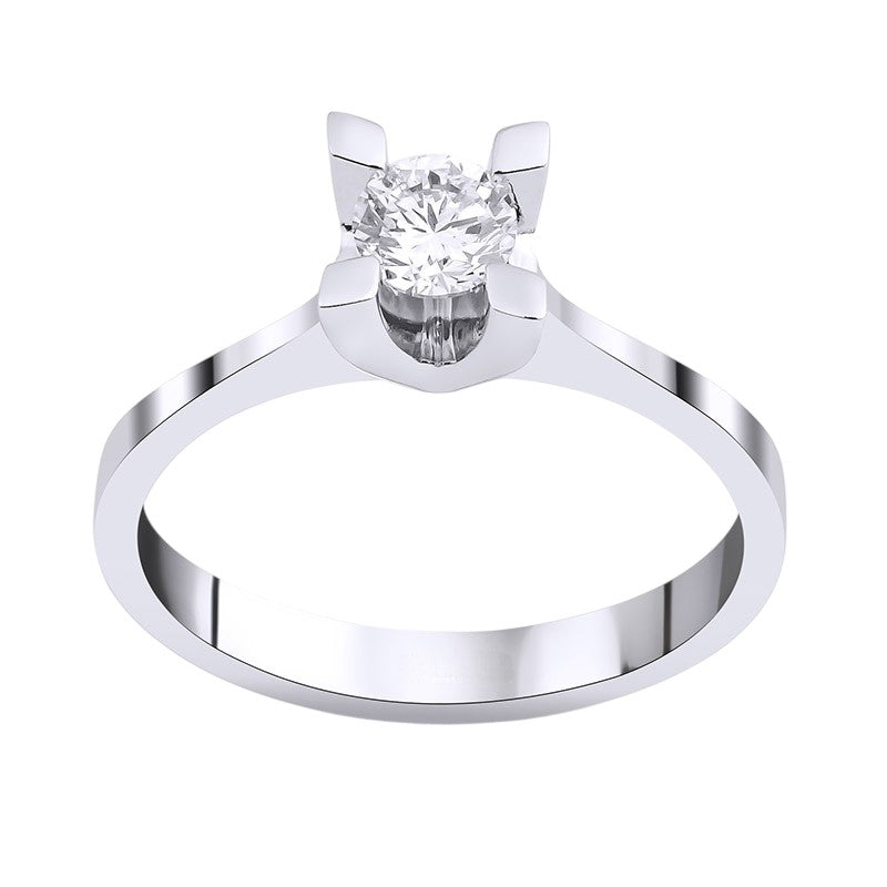 0,35 ct. Baguette Diamond Ring w/14K Gold