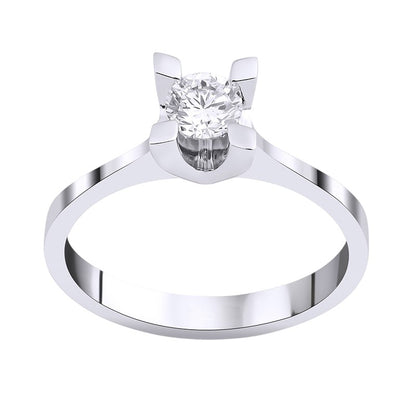 0,35 ct. Baguette Diamond Ring w/14K Gold