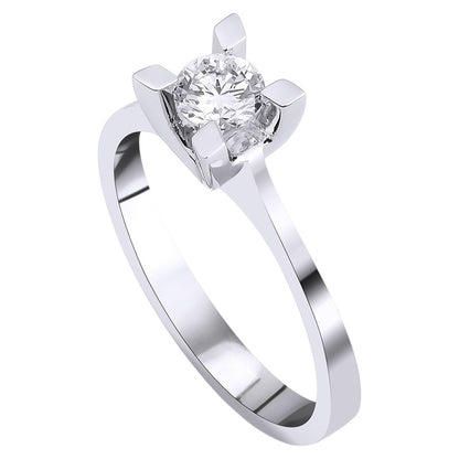 0,35 ct. Baguette Diamond Ring w/14K Gold