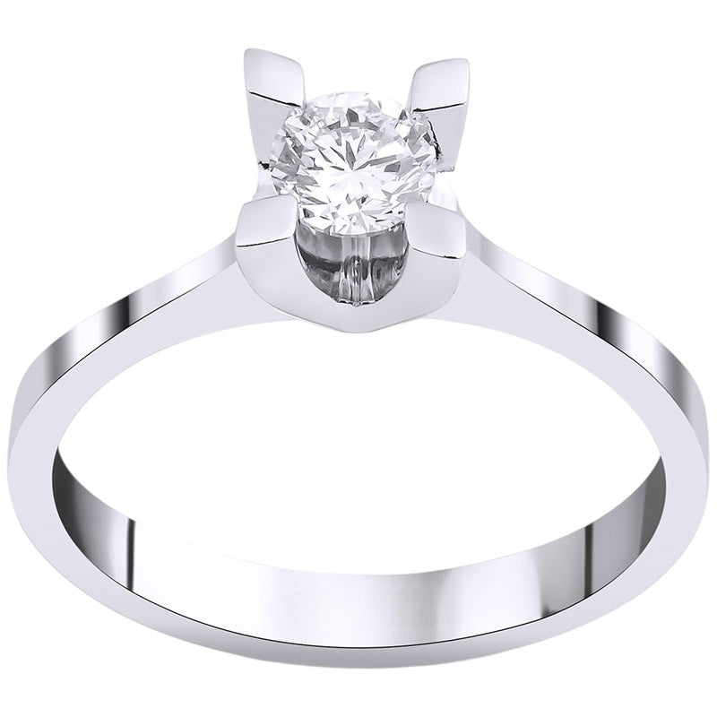 0,35 ct. Baguette Diamond Ring w/14K Gold