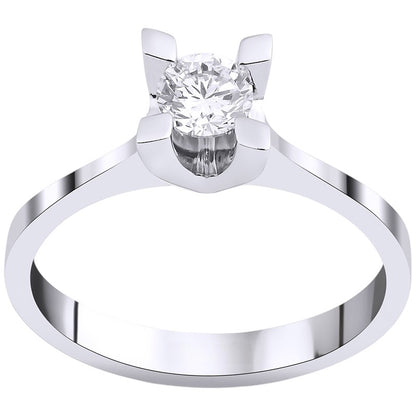 0,35 ct. Baguette Diamond Ring w/14K Gold