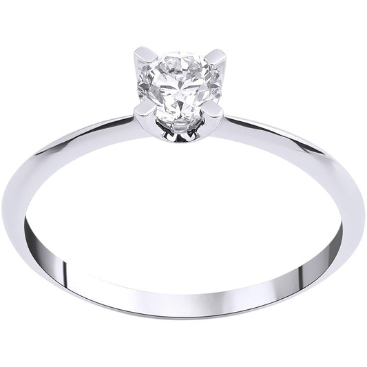 0,40 ct. Solitaire Diamond Ring w/14K Gold