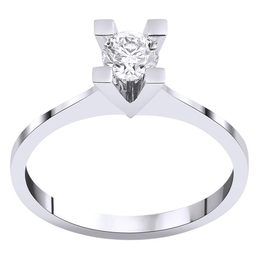 0,40 ct. Solitaire Diamond Ring w/14K Gold
