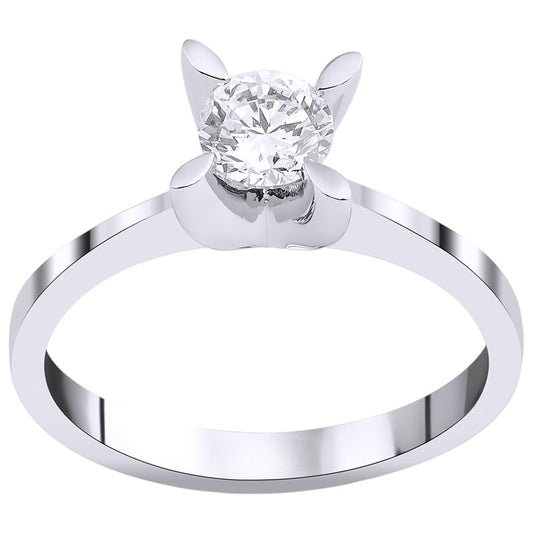 0,50 ct. Solitaire Diamond Ring w/14K Gold