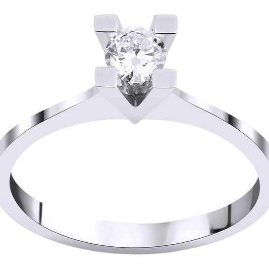 0,40 ct. Solitaire Diamond Ring w/14K Gold