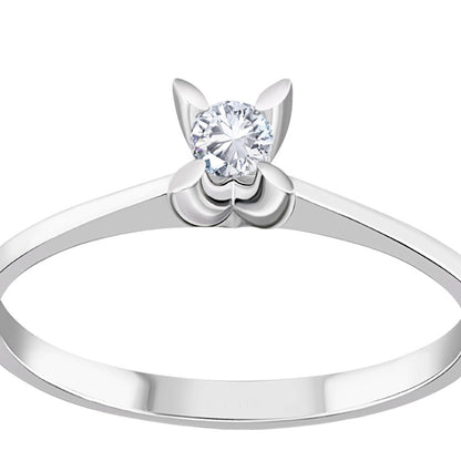 0,15 ct. Solitaire Diamond Ring w/8K Gold