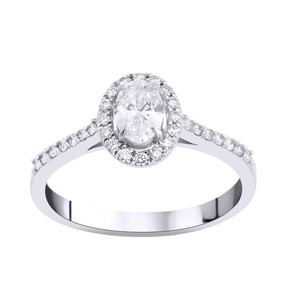 0,60 ct. Solitaire Diamond Ring w/14K Gold