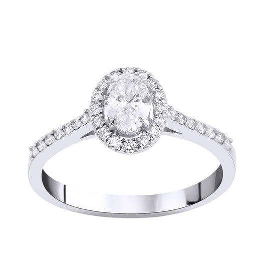 0,60 ct. Solitaire Diamond Ring w/14K Gold