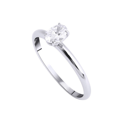0,40 ct. Solitaire Diamond Ring w/14K Gold