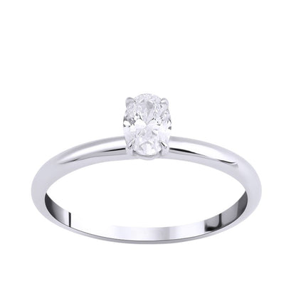 0,40 ct. Solitaire Diamond Ring w/14K Gold