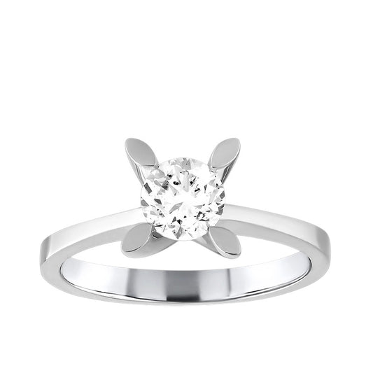 0,50 ct. Solitaire Diamond Ring w/14K Gold