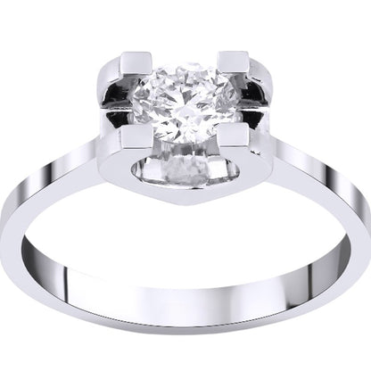 0,20 ct. Solitaire Diamond Ring w/14K Gold