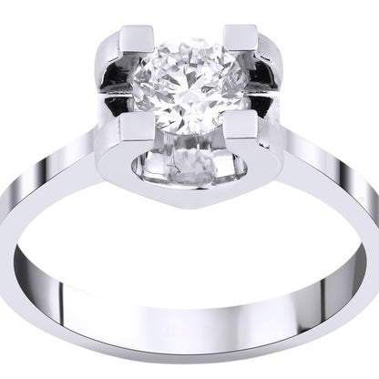 0,35 ct. Solitaire Diamond Ring w/14K Gold
