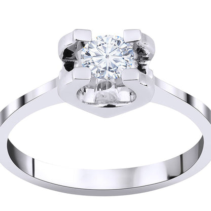 0,40 ct. Solitaire Diamond Ring w/14K Gold