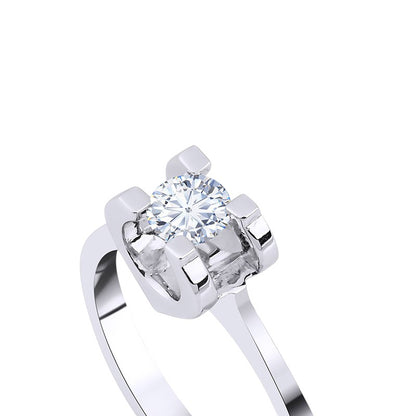 0,40 ct. Solitaire Diamond Ring w/14K Gold