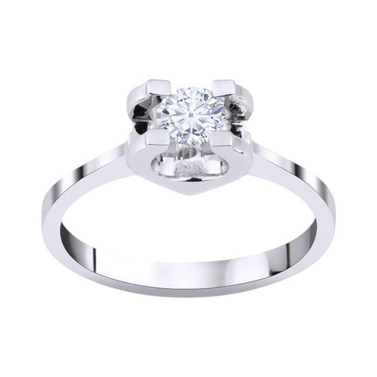 0,40 ct. Solitaire Diamond Ring w/14K Gold