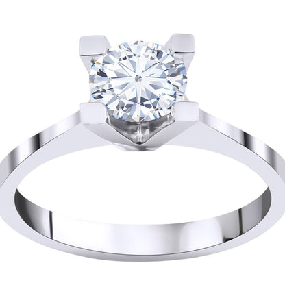 0,95 ct. Solitaire Diamond Ring w/14K Gold