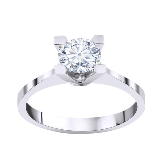 0,95 ct. Solitaire Diamond Ring w/14K Gold