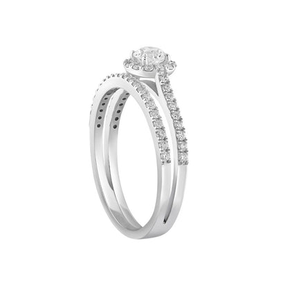 0,70 ct. Solitaire Diamond Ring w/14K Gold