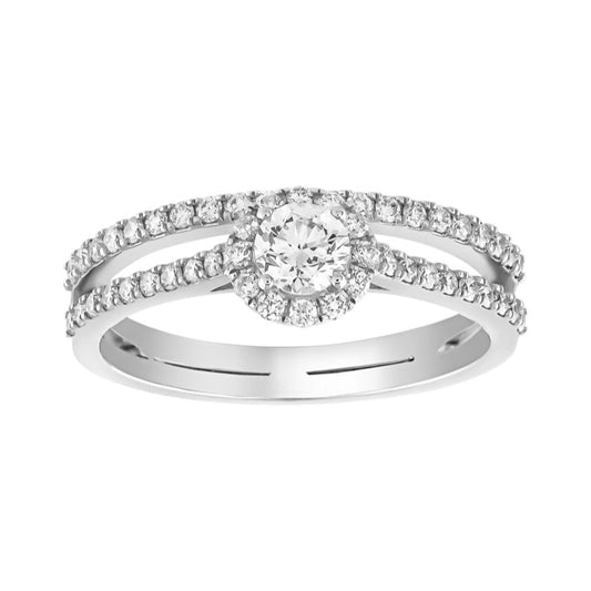 0,70 ct. Solitaire Diamond Ring w/14K Gold