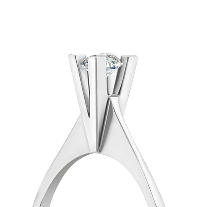 0,10 ct. Solitaire Diamond Ring w/14K Gold