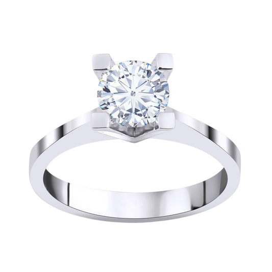 1,00 ct. Solitaire Diamond Ring w/14K Gold
