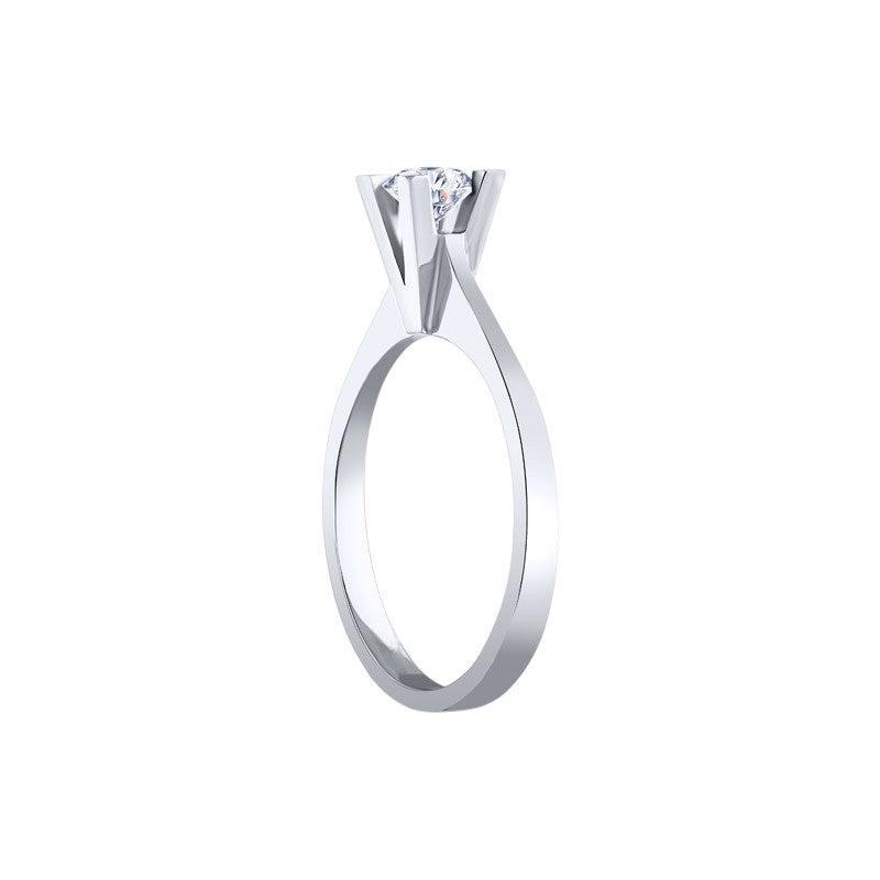 0,35 ct. Solitaire Diamond Ring w/14K Gold