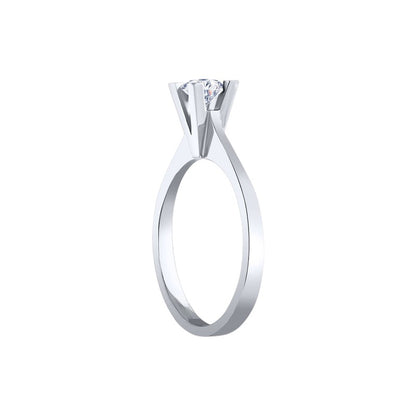 0,35 ct. Solitaire Diamond Ring w/14K Gold