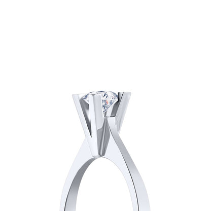 0,35 ct. Solitaire Diamond Ring w/14K Gold