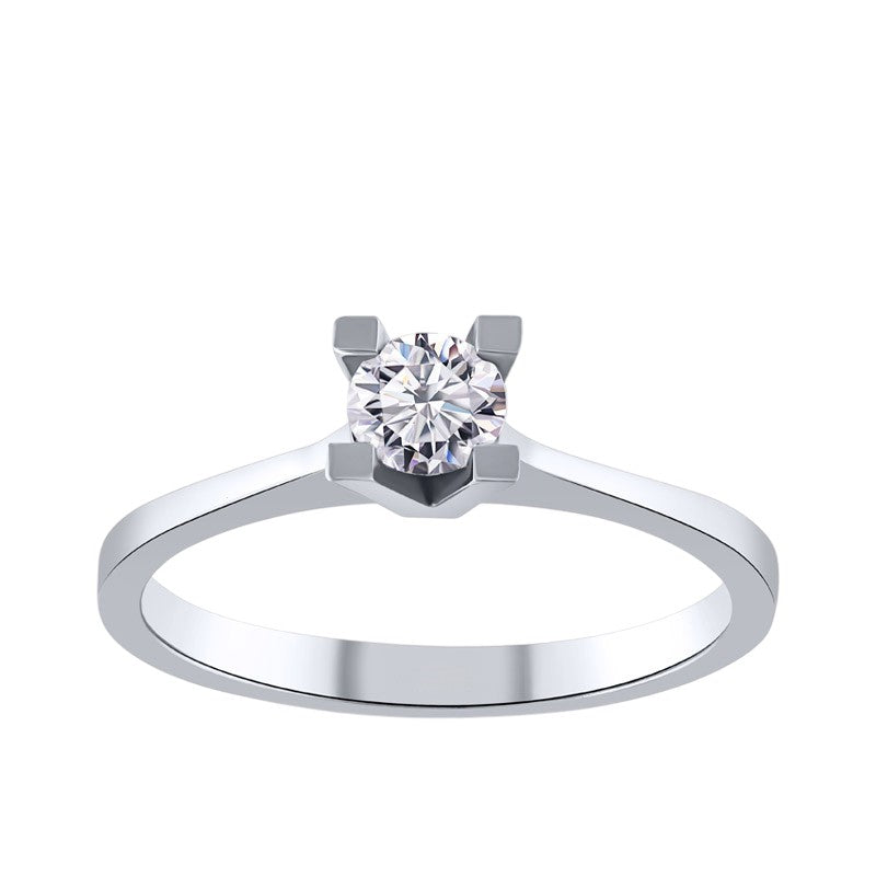 0,35 ct. Solitaire Diamond Ring w/14K Gold