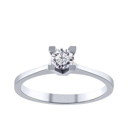 0,35 ct. Solitaire Diamond Ring w/14K Gold