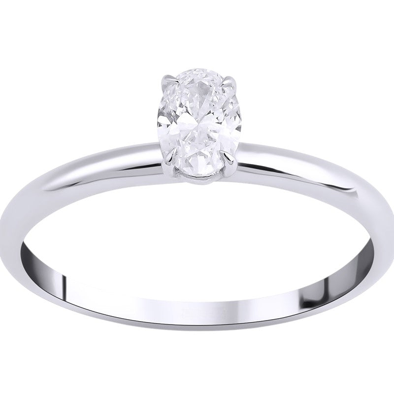 0,20 ct. Solitaire Diamond Ring w/14K Gold