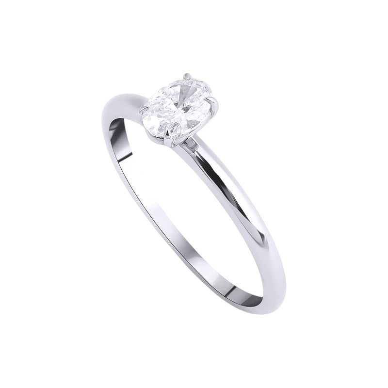 0,20 ct. Solitaire Diamond Ring w/14K Gold