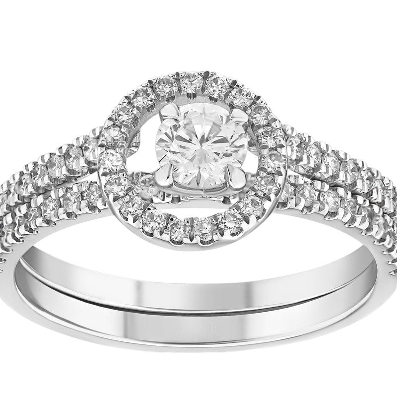 0,70 ct. Solitaire Diamond Ring w/14K Gold