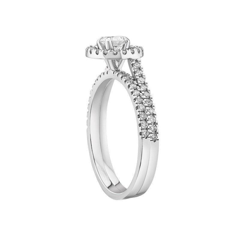 0,70 ct. Solitaire Diamond Ring w/14K Gold