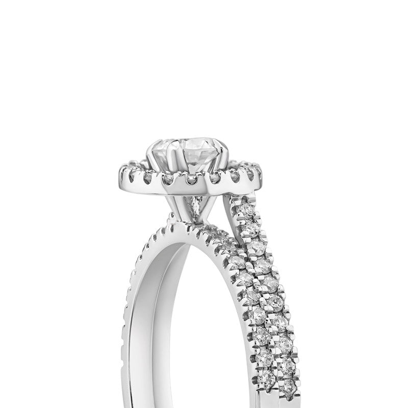 0,70 ct. Solitaire Diamond Ring w/14K Gold