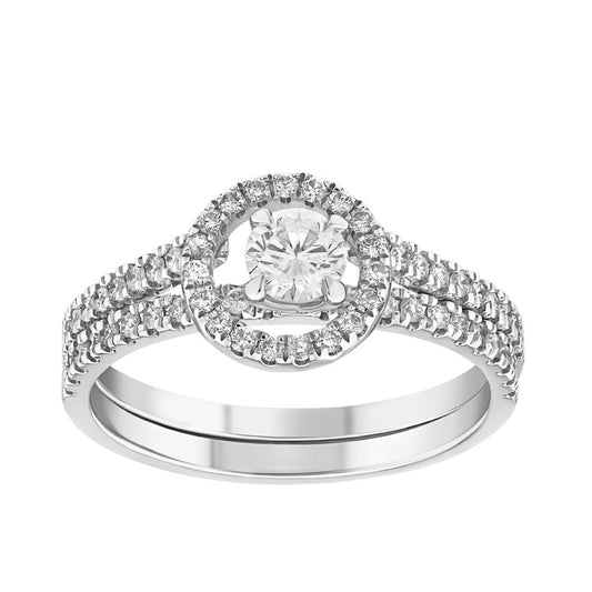 0,70 ct. Solitaire Diamond Ring w/14K Gold
