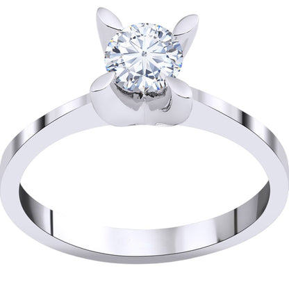 0,70 ct. Solitaire Diamond Ring w/14K Gold