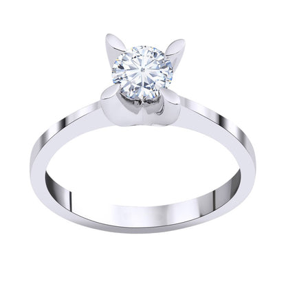 0,70 ct. Solitaire Diamond Ring w/14K Gold