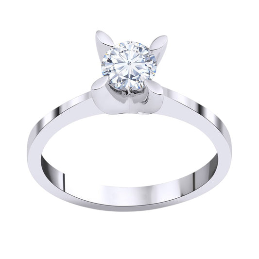 0,70 ct. Solitaire Diamond Ring w/14K Gold