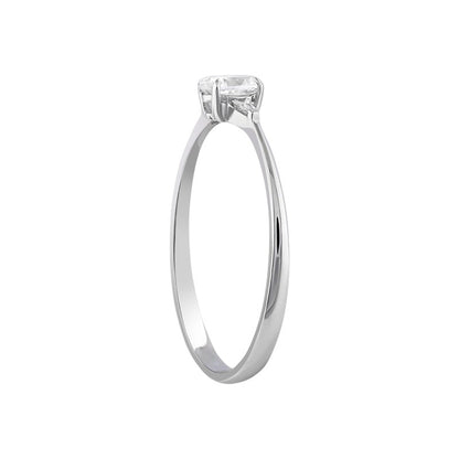 0,30 ct. Solitaire Diamond Ring w/14K Gold