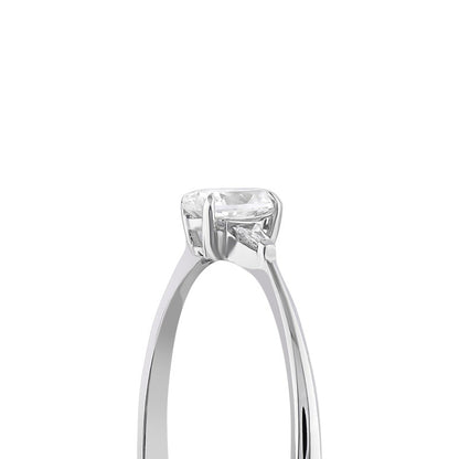 0,30 ct. Solitaire Diamond Ring w/14K Gold