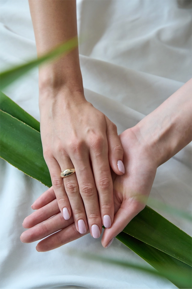 14K Gold CZ Wedding Diamond Ring