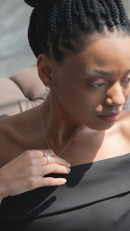 0,28 ct. Diamond Necklace w/14K Gold